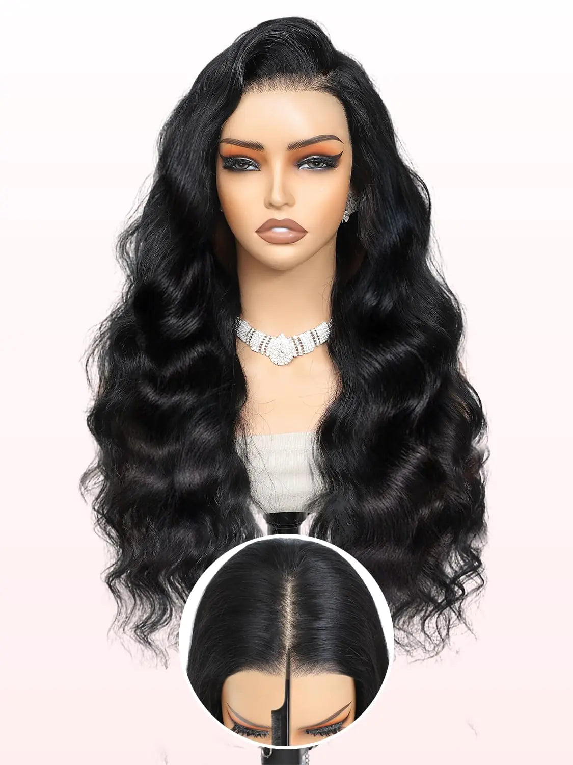 26 Inch 250 Density Glueless 13x6.5 Hd Full Lace Front Wigs Human Hair Pre Plucked Pre Cut Body Wave Lace Frontal Wigs Human Hair 15A 3D Dome Cap Ready To Wear Glueless Bleached Knots Lace Front Wig